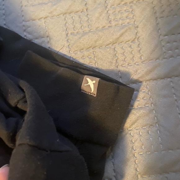 Eddie Bauer Men’s SzM Black Zip Hoodie With White Trim - Picture 4 of 4